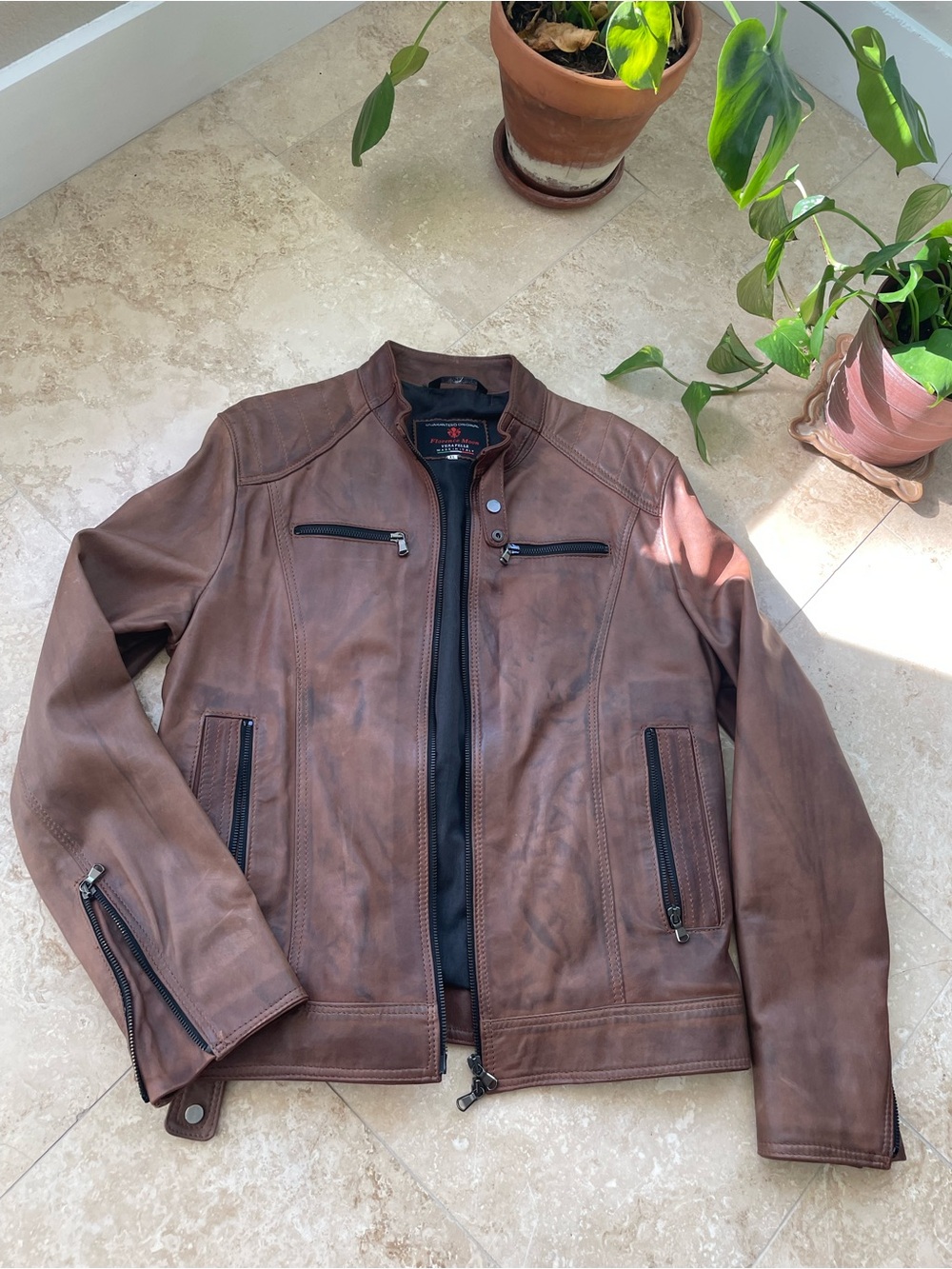 New Italian Leather Jacket (from Italy)